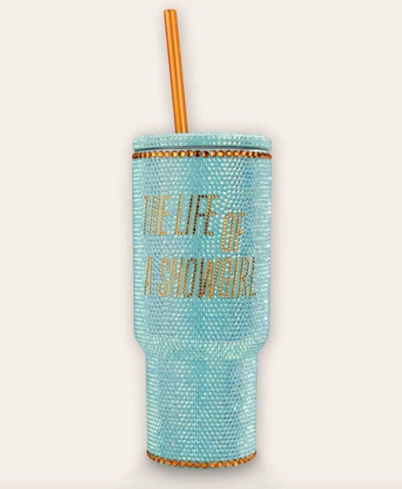 Vaso Taylor Swift The Life of a Showgirl Brillo 30oz Verde Como Nuevo - Totalmente Nuevo Foto 1 de 1