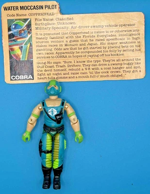 Copperhead V1 100% Completo G.I. Figura de acción Hasbro Joe 1984 vintage Foto 1 de 4