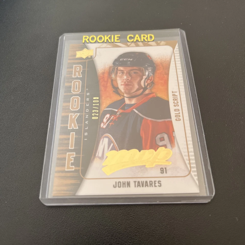 2009-10 Upper Deck MVP Rookie Gold Script /100 John Tavares #377 Rookie RC - Image 1 of 4