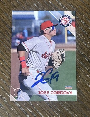 Jose Cordova Autographed 2024 Choice Spokane Indians Team Set Card Signed - Image 1 of 2