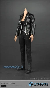 US ZYTOYS 1/6 ZY15-19 T-800 Coat Pants Vest Clothes For 12" Female Figure Body - Picture 1 of 10