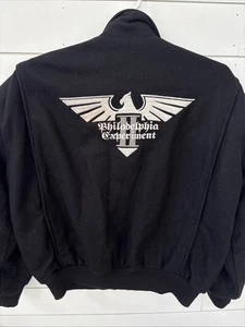Vintage Philadelphia Experiment Sichel Promo Bomber Jacket USA Made Navy - Bild 1 von 7