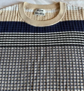 ACNE STUDIOS COTTON BLEND KNIT SWEATER, SIZE MEDIUM - Picture 1 of 5