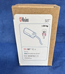 ✅Masimo RD Set TC1 Adulto Reutilizable SpO2 Sensor de Oído 3 pies - NUEVO EN CAJA ENVÍO GRATUITO - Imagen 1 de 2