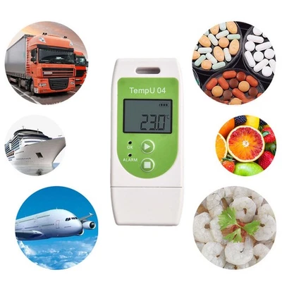 Temperaturrekorder Abs Alarmverzögerung Weiß Schwarz Speicherkapazität - Bild 1 von 4