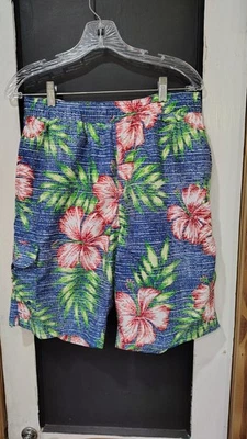 mens Caribbean swimwear tropical swim trunks size medium - Image 1 of 4