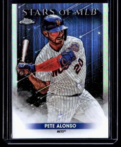 2022 Topps Chrome Stars of MLB Pete Alonso New York Mets #SMLBC-29 - Picture 1 of 2