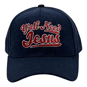 Gorra Yall Need Jesus Divertida Sarcástica Religiosa Gráfica Novedad - Imagen 1 de 8