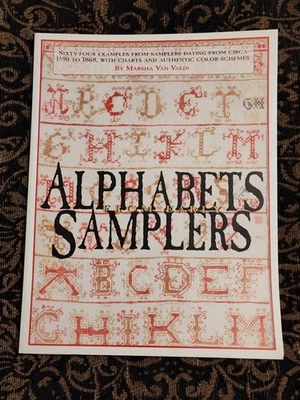 Scarlet Letter Alphabets From Early Samplers Cross Stitch Marsha Van Valin - Image 1 of 4