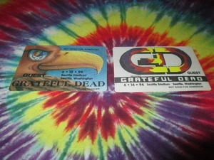 GRATEFUL DEAD BACKSTAGE PASS SEATTLE STADIUM WASHINGTON JUNE 6/13+14/94-1994-NEW - Picture 1 of 2