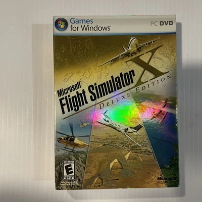 Microsoft Flight Simulator X Deluxe Edition - PC DVD Windows, Complete w/ Key  - Image 1 of 4