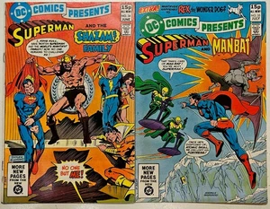 Bronze DC Comics Presents 2 Key Issues 34 35 High FN Superman Man Bat Shazam Fam - Picture 1 of 1