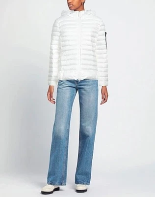 Chaqueta de plumón acolchada de poliéster blanco Peuterey para mujer talla 40 S 1937 nueva con etiquetas Foto 1 de 4