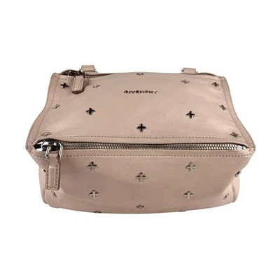 Givenchy Pandora Bolso de Hombro de Cuero Rosa Claro Bolsillo con Cremallera Italia Auténtico Foto 1 de 4