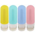 4Pcs Leak Proof Squeeze Containers For Toiletries Silicone Travel Bottles