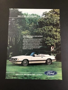 1983 FORD MUSTANG ORIGINAL VINTAGE PRINT AD ADVERTISEMENT PRINTED - Bild 1 von 1
