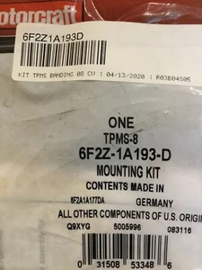 OEM Ford TPMS Sensor Straps Kit 6F2Z-1A193-D Motorcraft TPMS-8 FREE Shipping - Bild 1 von 3