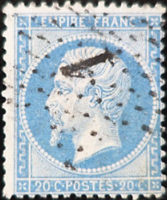 Frankreich Briefmarke NAPOLEON-Nr.22 Blau ausgelöscht STERN von PARIS Nr.1