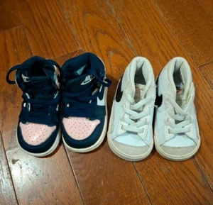Nike Air Jordan 1 High  Bubble Gum CU0450-641 Size 4C & Blazer Nike High - Picture 1 of 6