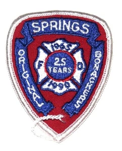 SPRINGS PENNSYLVANIA PA Fire Patch EMS Rescue Public Safety ORIG BONACKERS 3.25” - Imagen 1 de 1