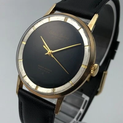 Vintage 1960 Citizen Deluxe Black Dial 14K Gold Filled 21J Hand-Winding #2021 - Image 1 of 4