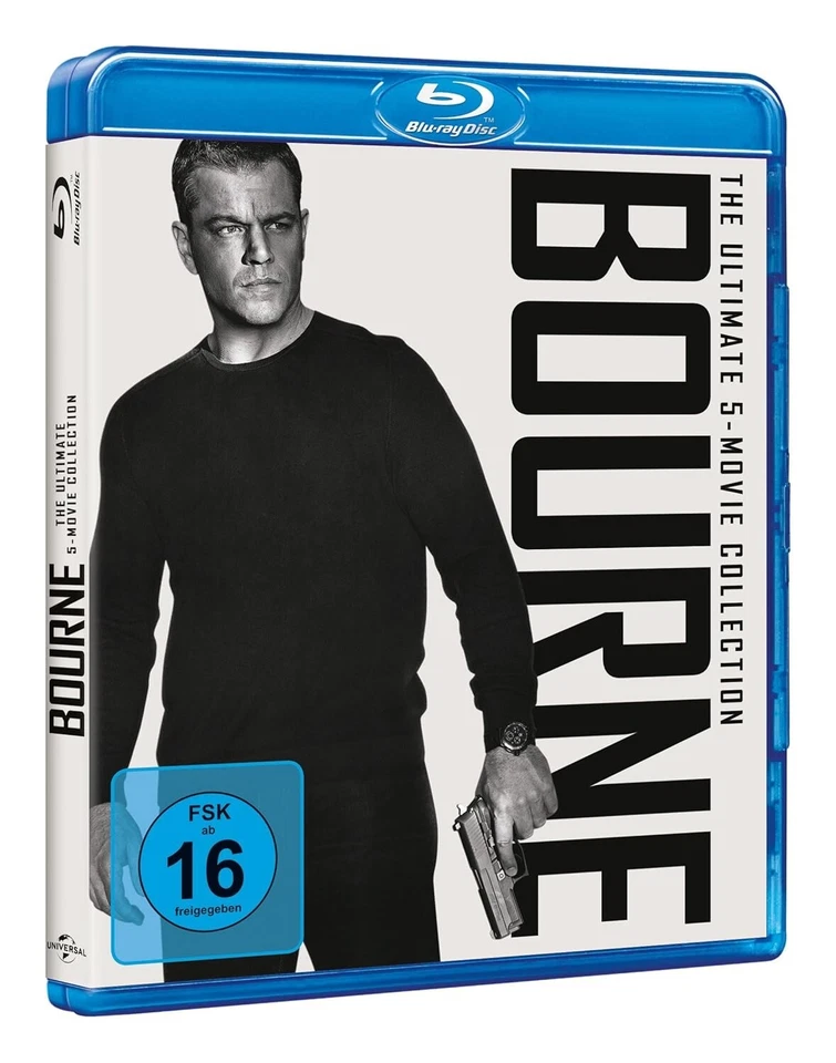 Bourne - Collection Teil: 1 - 5 (2002 - 2016)[5 Blu-ray's/Neu/OVP] Matt Damon - Bild 1 von 2