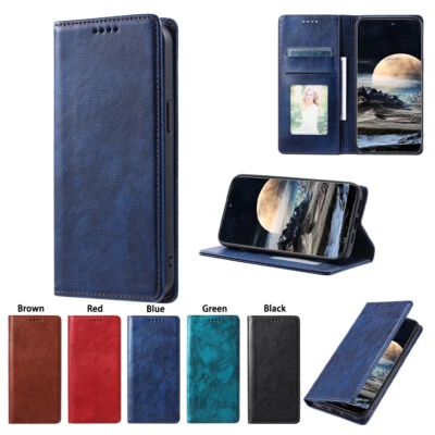 Magnetic Leather Flip Card Wallet Stand Case For Samsung A55 A34 A33 A71 Note 20 - Image 1 of 2
