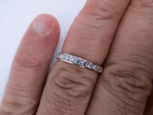 14K  Gold Diamond Wedding Band Diamond=3/4 Carat F-VS2    Value=$5,750 - Picture 1 of 9