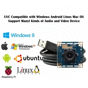 1080P USB Camera Module With 8.0mm Lens Support OS Win XP/ Win7/Win8/Vista/Linux - Picture 1 of 8