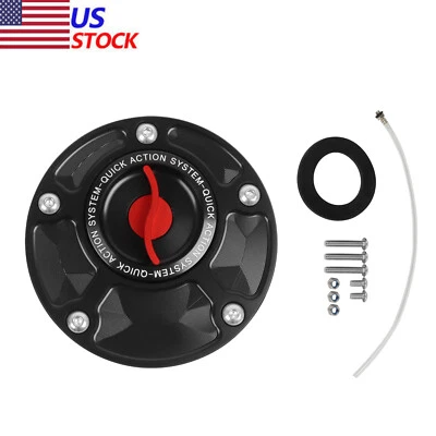 CNC Keyless Fuel Tank Gas Cap Cover For Ducati 600 750 800 900 1000 Supersport  - Imagem 1 de 4