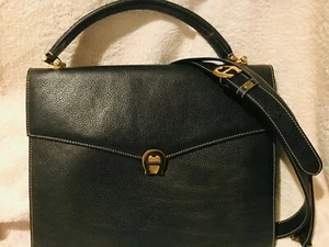 Aigner Ledertasche in Aktentaschenform - Bild 1 von 12