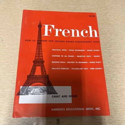 VTG 1959 FRENCH How to Prepare for College Board Achievement Tests Cabat Godin - Image 1 of 4