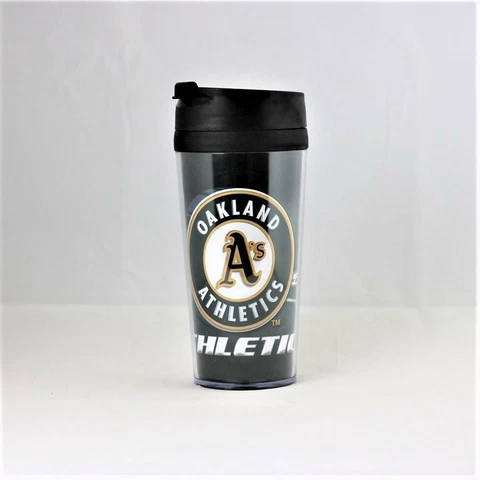 Oakland Athletics MLB Licensed 16oz Acrylic Tumbler Coffee Mug w/wrap Insert Cover