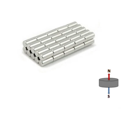 10x Strong N50 6mm x 10mm Neodymium Rod Magnets | Cylinder Neodymium Craft Art