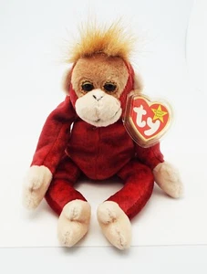TY BEANIE BABY BABIES ORIGINAL SCHWEETHEART ORANGUTAN 1999 RETIRED ERRORS PE NEW - Picture 1 of 10