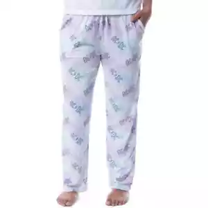 AC/DC Womens All Over Logo Pastel Tie Dye Pajama Pants Loungewear NWT XL - Picture 1 of 5