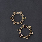 10 Pcs Jewelry Pendant Charm Necklace Pendants Snowflake Bezel