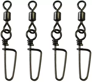 100 Ball Bearing Coastlock Fishing Swivel Fast Lock Pin Snap Fishhook Connector - Picture 1 of 5