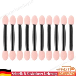 10 Stück tragbare Lidschatten-Puderpinsel, Schwamm-Lidschatten-Applikator (75 mm - Bild 1 von 12