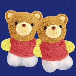 Pack of 20 Bear Shaped Modelling Polystyrene Styrofoam Ornaments DIY Crafts - Picture 1 of 7