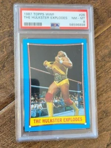 Tarjeta de lucha libre 1987 Topps WWF WWE HULK HOGAN THE HULKSTER EXPODES NUEVA CON ETIQUETAS PSA 8 # 26 - Imagen 1 de 2