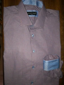 Men's Jared Lang Long Sleeve Geometric Pattern Button Front Shirt Size XL/5 EUC - Picture 1 of 2