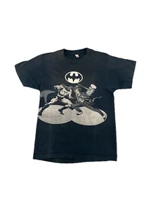 1981 Batman Joker Black T Shirt Small Screen Stars Label - Picture 1 of 7