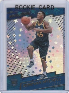 TARJETA DE NOVATO DONOVAN MITCHELL Utah Jazz 2017 PANINI REVOLUTION baloncesto radiocontrol - Imagen 1 de 2
