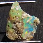 11.90 Cts Ethiopian Opal Welo Rough, Play Of Color Opal Rough 17X18x9 Mm Mg_311