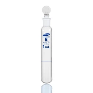 Omsons Glassware | Volumetric Flask | Class B | Capacity 1ml | Pack of 2 | - Picture 1 of 5