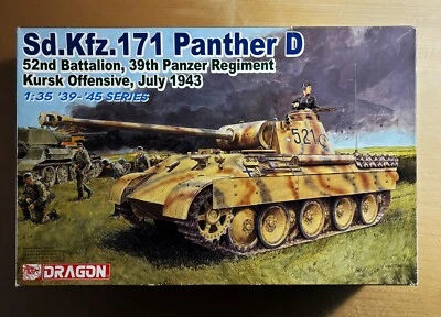 DRAGON 6164 - Sd.Kfz.171 PANTHER D 52nd BATTALION, KURSK 1943 - 1/35 PLASTIC KIT - Immagine 1 di 4