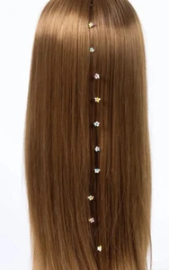 Clip para el cabello multicolor con cuentas de semilla pequeña flores cadena larga nuevo - Imagen 1 de 14