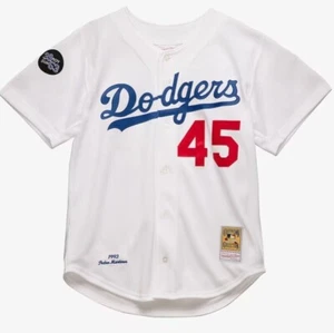 MLB Mitchell & Ness Los Angeles Dodgers #45 Baseball Jersey New Mens Sizes $300 - Picture 1 of 4