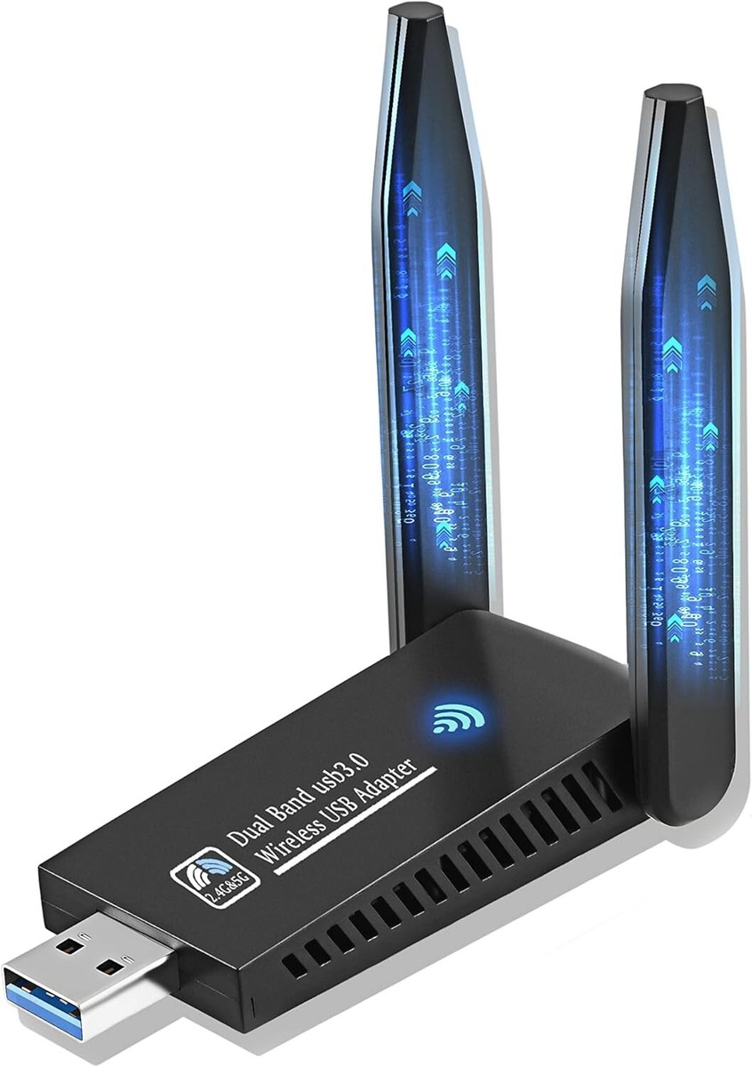 Adattatore Wi-Fi USB 3.0 Netgear A6210 - AC1200, Dual Band, Con Antenna E Base, Per PC E Laptop
